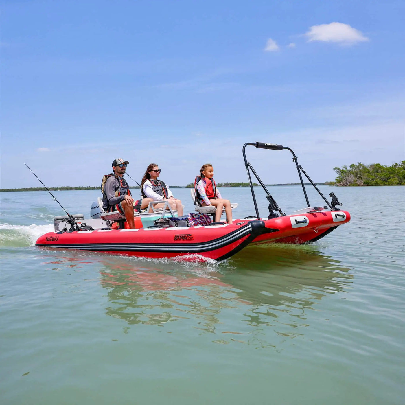 Sea Eagle Boats FastCat14™ Catamaran Inflatable Boat, 14FT [FASTCAT14K] (SAK43210) by SAKSBY WHOLESALE