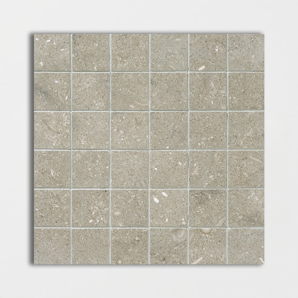 Seagrass Honed 2x2 Limestone Mosaics 12x12 Limestone Honed 12x12 Mosaics