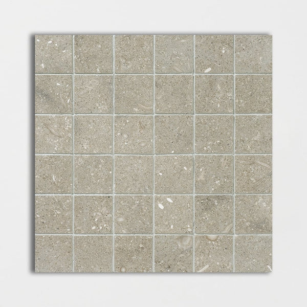 Seagrass Honed 2x2 Limestone Mosaics 12x12