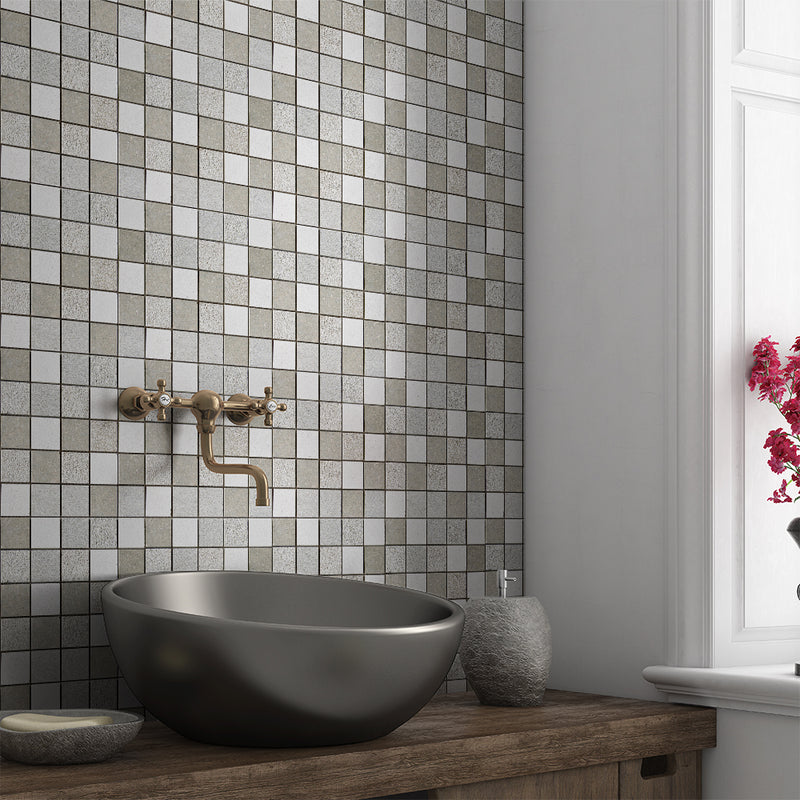 Seagrass&Amp;Paris Textured 2x2 Limestone Mosaics 12x12 Limestone Textured 12x12 Mosaics — 2