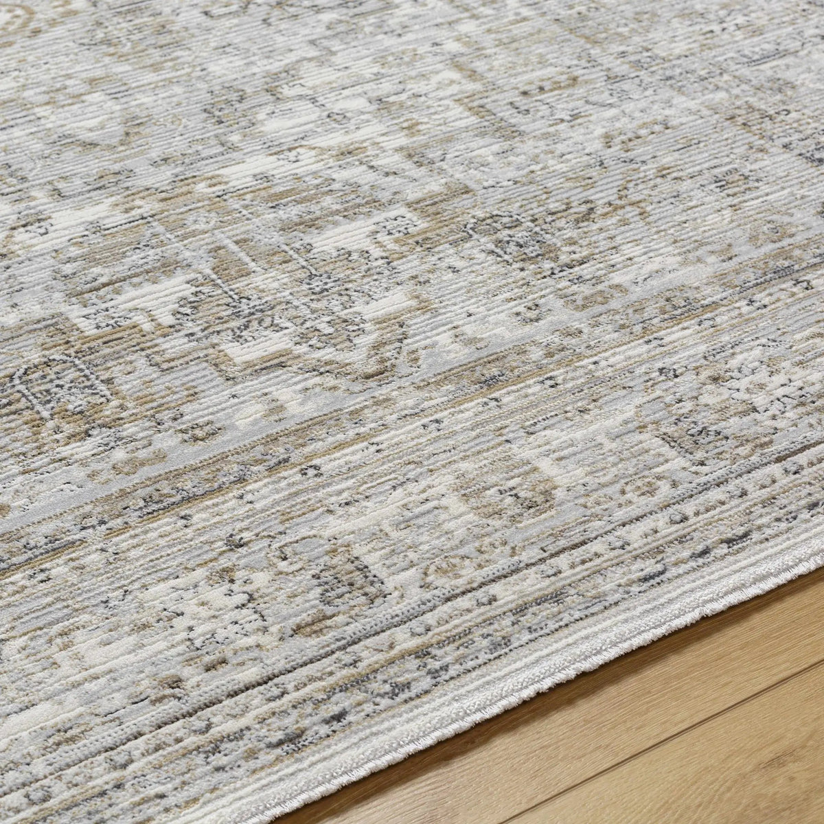 Kazou Gray Medallion Area Rug, photo 6 of 6