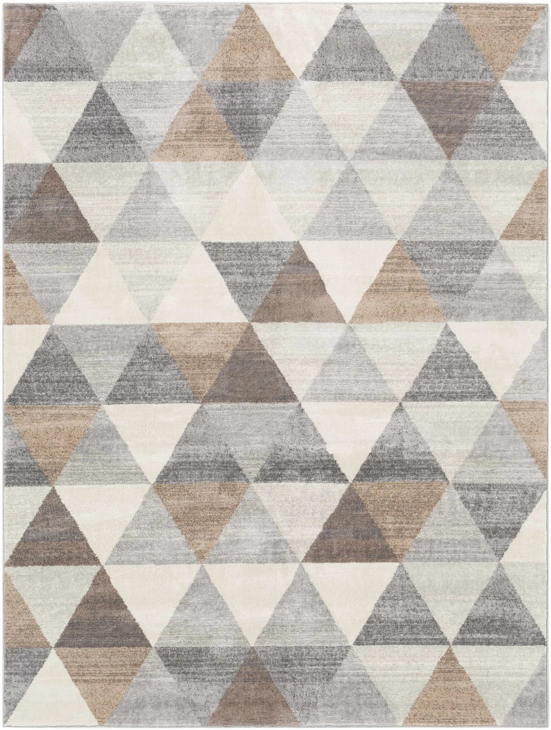 Sells Gray&Brown Triangles Area Carpet by Boutique Rugs