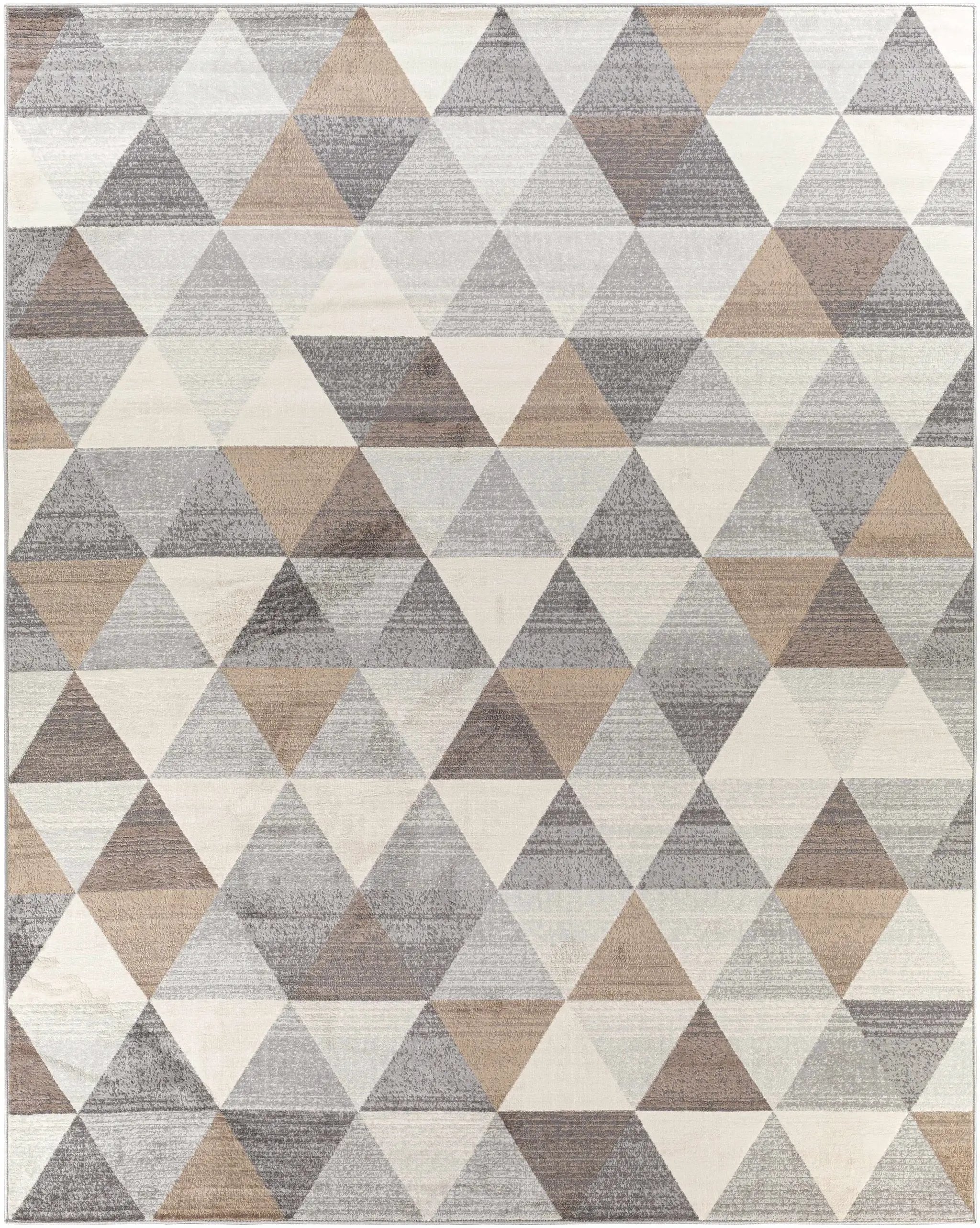 Sells Gray&Brown Triangles Area Carpet by Boutique Rugs
