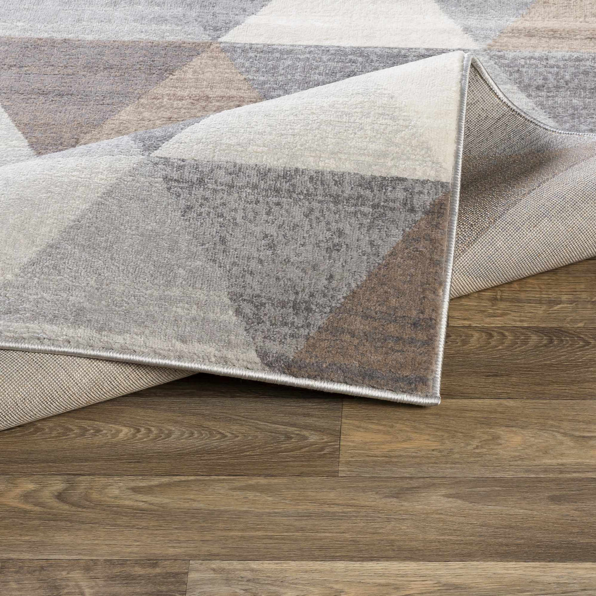 Sells Gray&Brown Triangles Area Carpet, photo 4 of 8