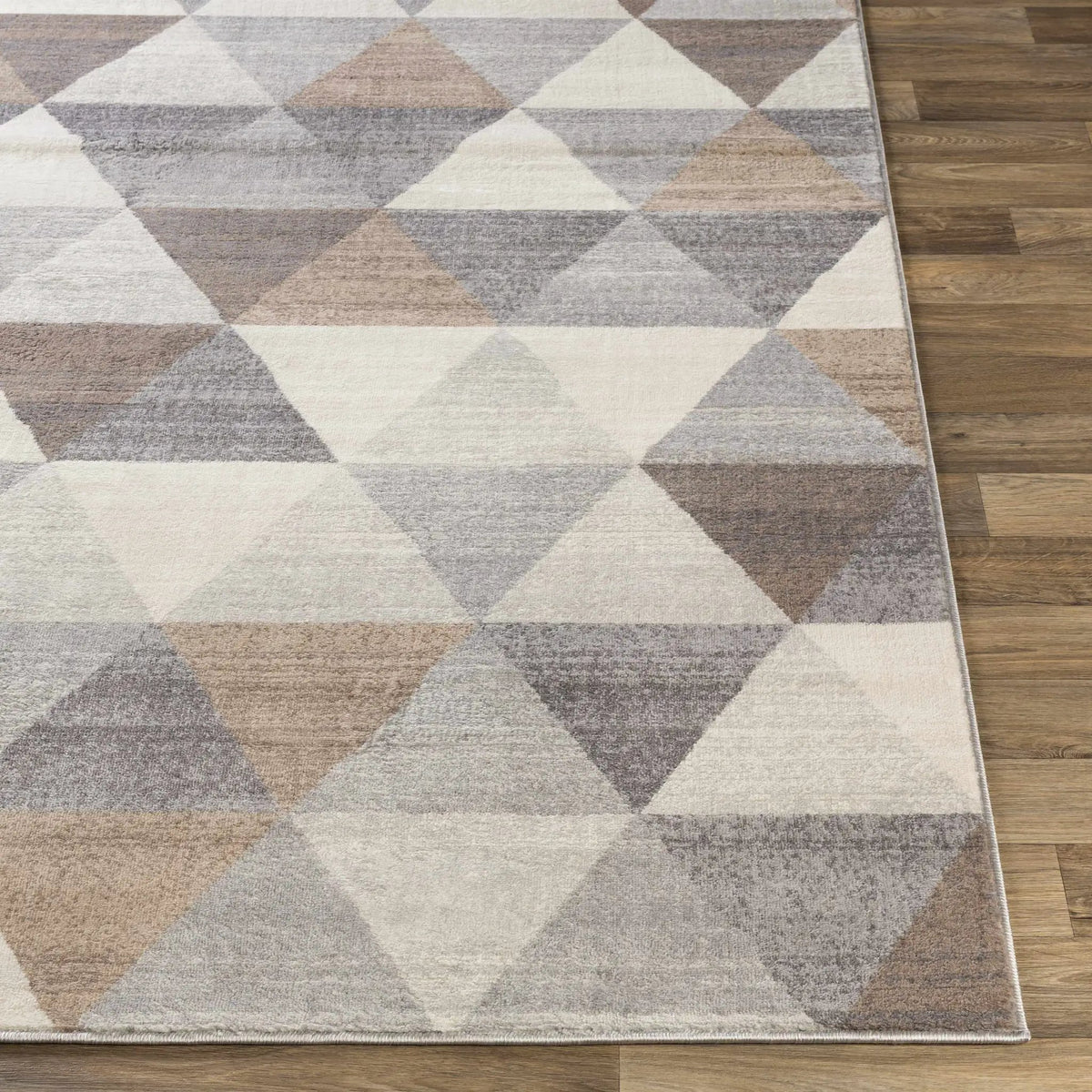 Sells Gray&Brown Triangles Area Carpet, photo 3 of 8