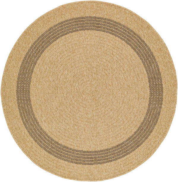 Andie Bordered Faux Jute Outdoor Rug - Clearance