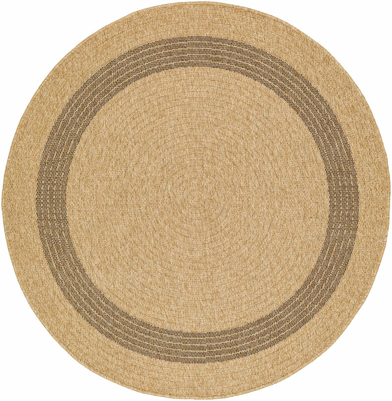 Andie Bordered Faux Jute Outdoor Rug - Clearance by Boutique Rugs