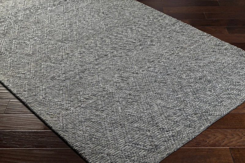 Kasib Dark Gray Hand Woven Area Rug - Clearance by Boutique Rugs