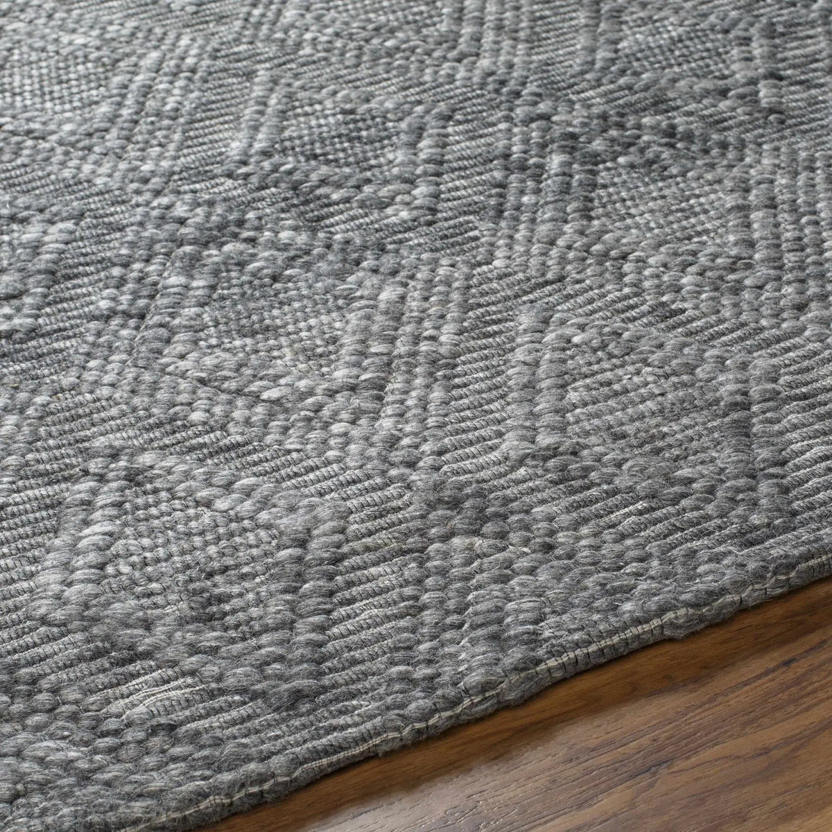 Kasib Dark Gray Hand Woven Area Rug - Clearance, photo 6 of 6
