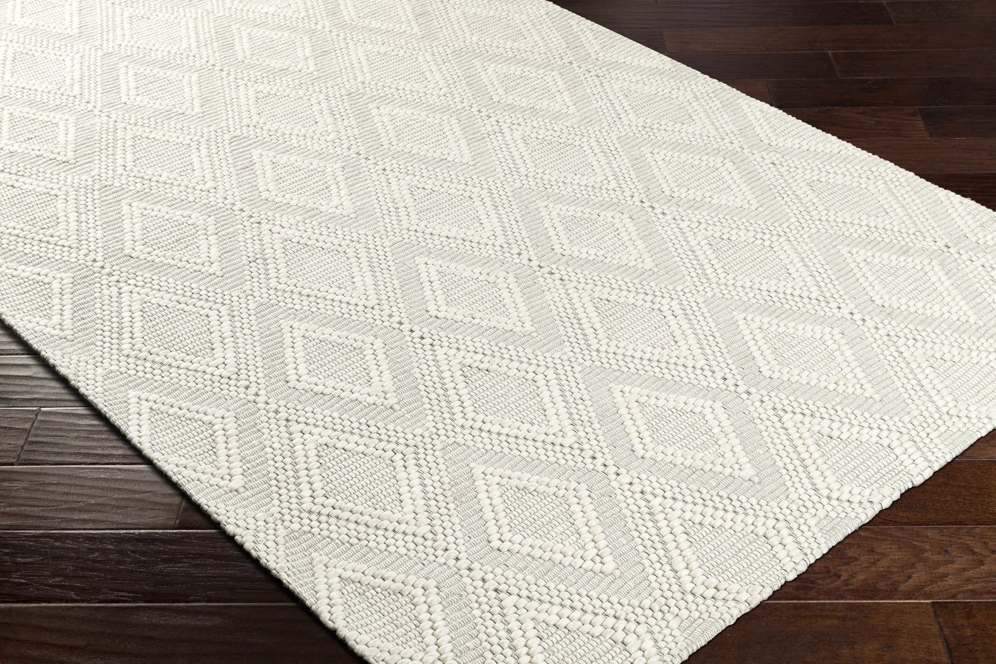 Kasib Cream Hand Woven Area Rug - Clearance by Boutique Rugs