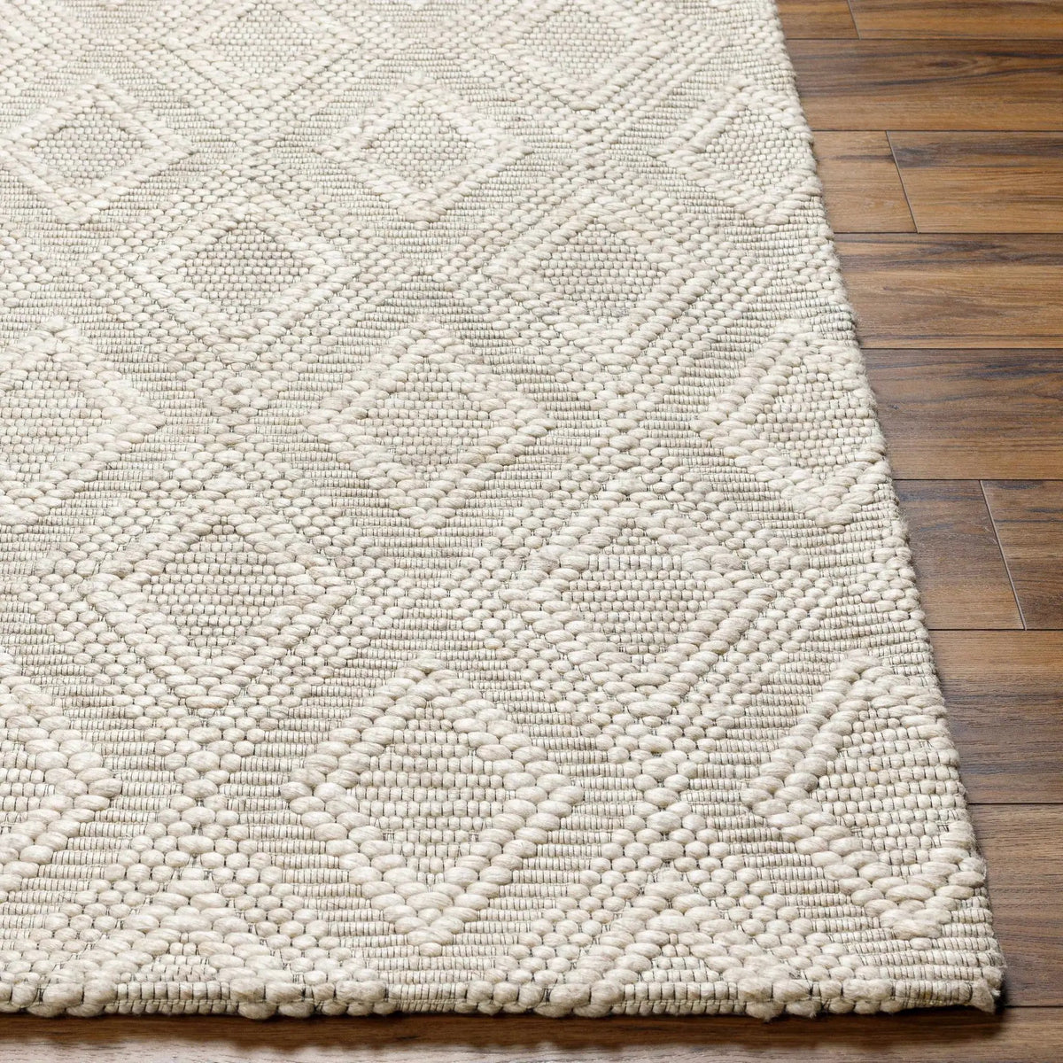 Kasib Beige Hand Woven Area Rug - Clearance, photo 3 of 6