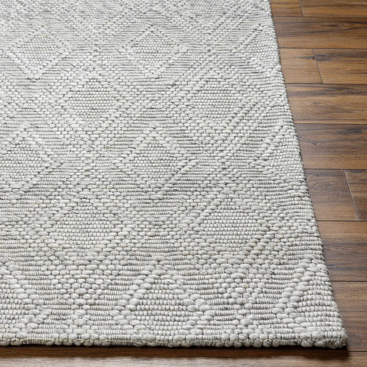 Kasib Gray Hand Woven Area Rug - Clearance, photo 3 of 6