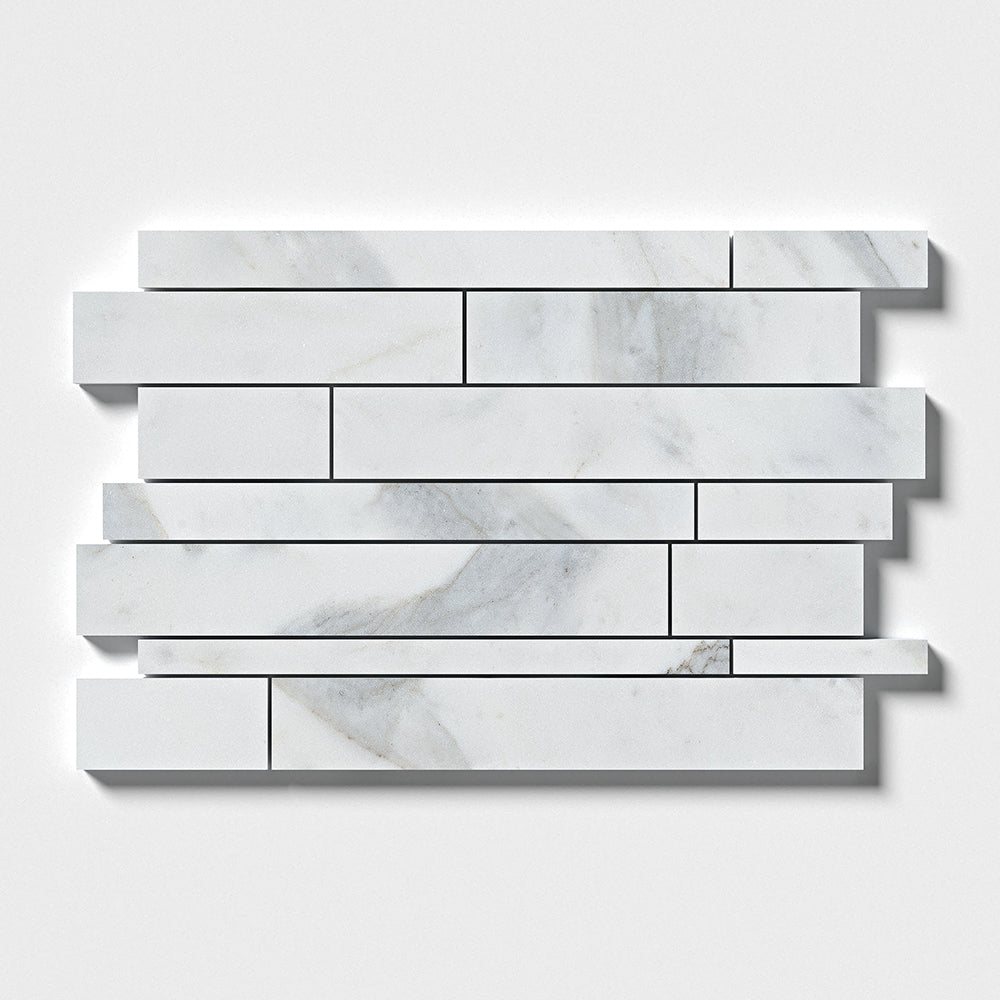 Serenity Honed Slides Marble Mosaics 11x17 Marble Honed 12x18 Mosaics