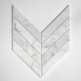Serenity Honed Trapeze Marble Mosaics 10x13