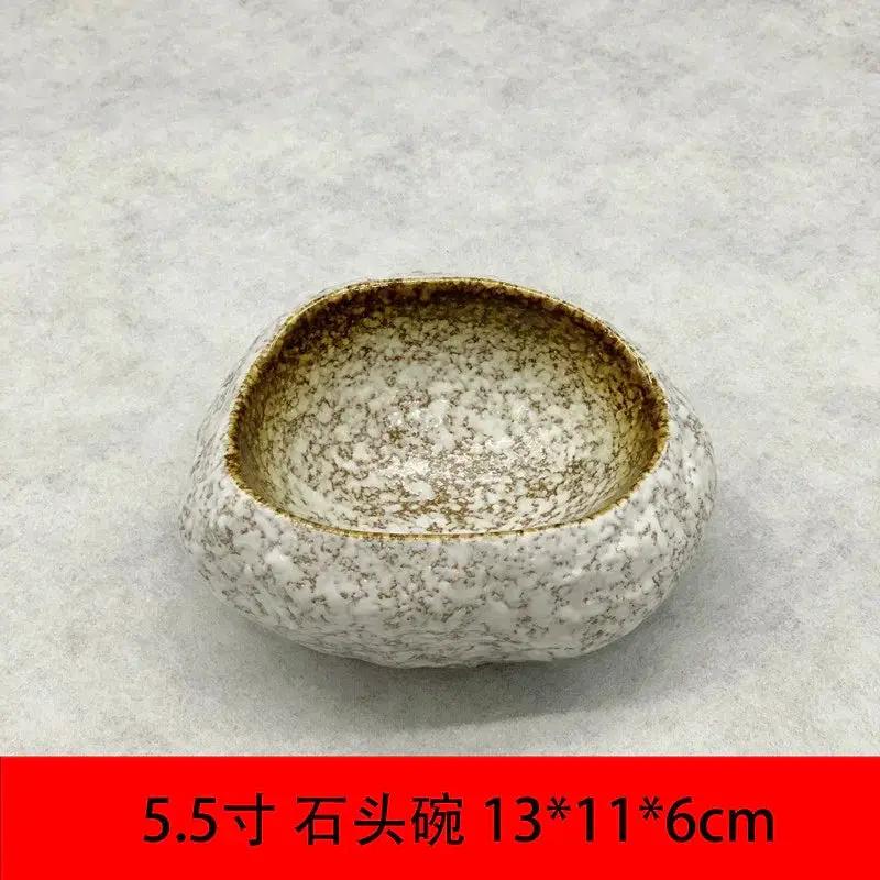 Serving Bowl - Stone Ceramic Large by House Of Avana