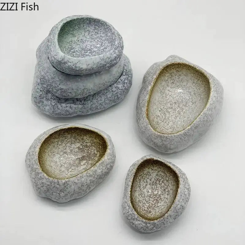 Serving Bowl - Stone Ceramic Large by House Of Avana