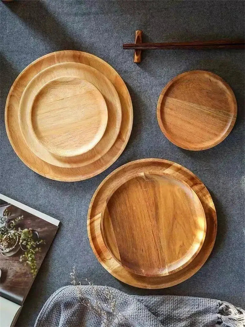 Serving Platter - Eco-Friendly Wood Round by House Of Avana