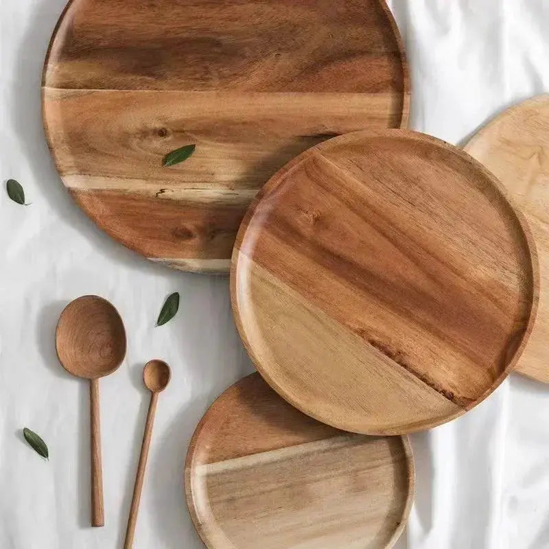 Serving Platter - Eco-Friendly Wood Round by House Of Avana