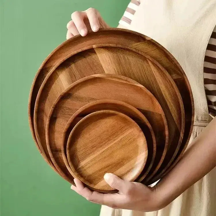 Serving Platter - Eco-Friendly Wood Round by House Of Avana