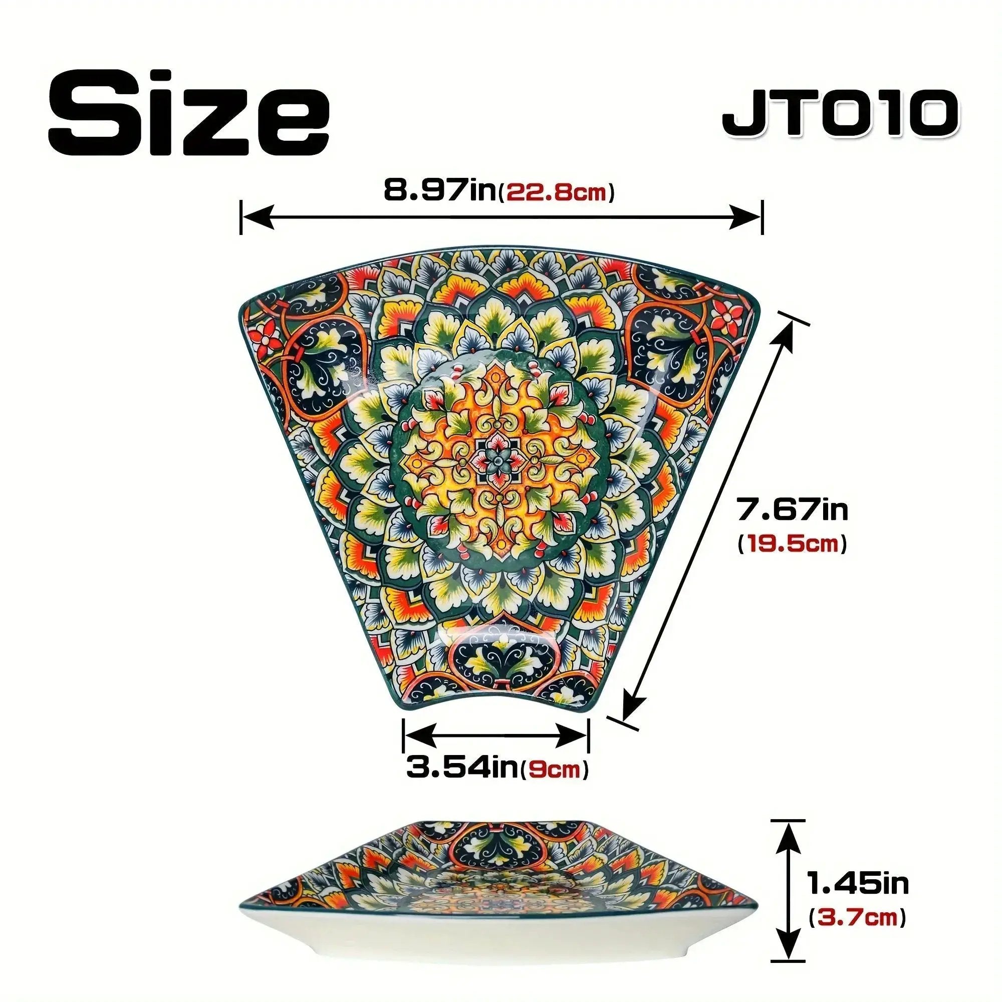 Serving Platter - Lacquered Ceramic Tiered by House Of Avana