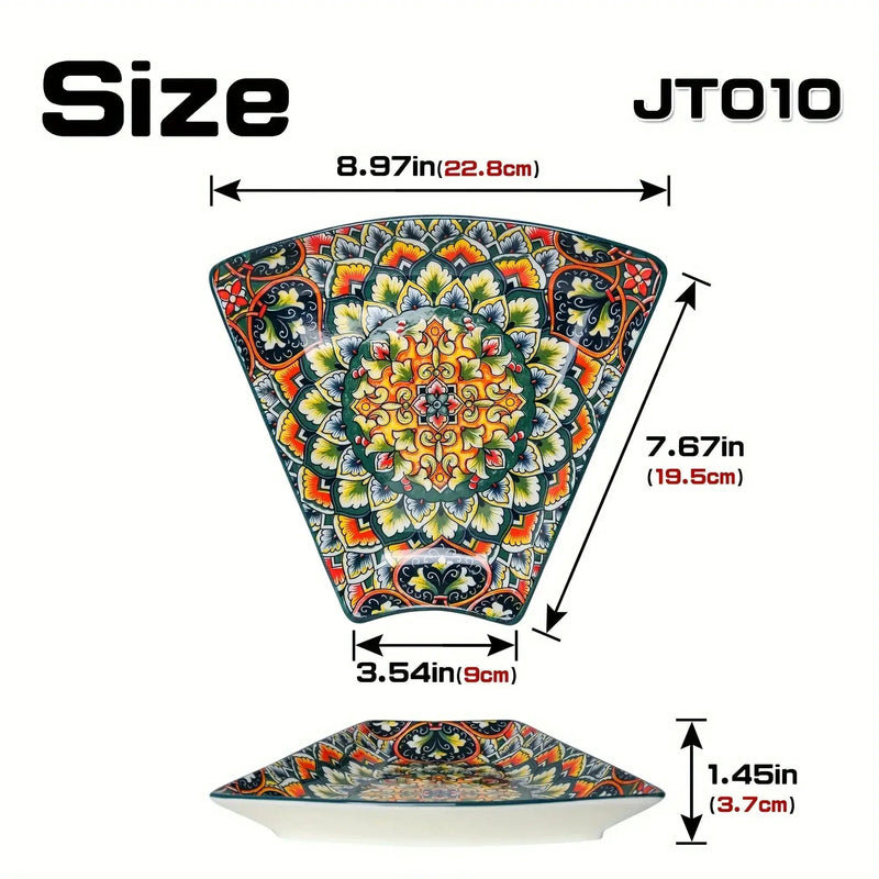 Serving Platter - Lacquered Ceramic Tiered by House Of Avana