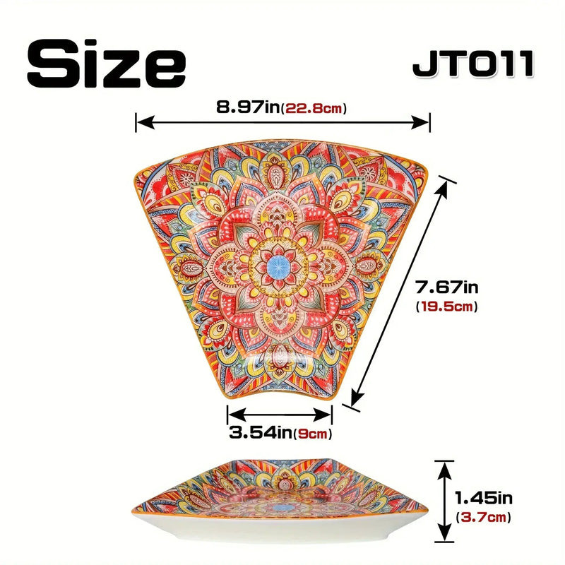 Serving Platter - Lacquered Ceramic Tiered by House Of Avana