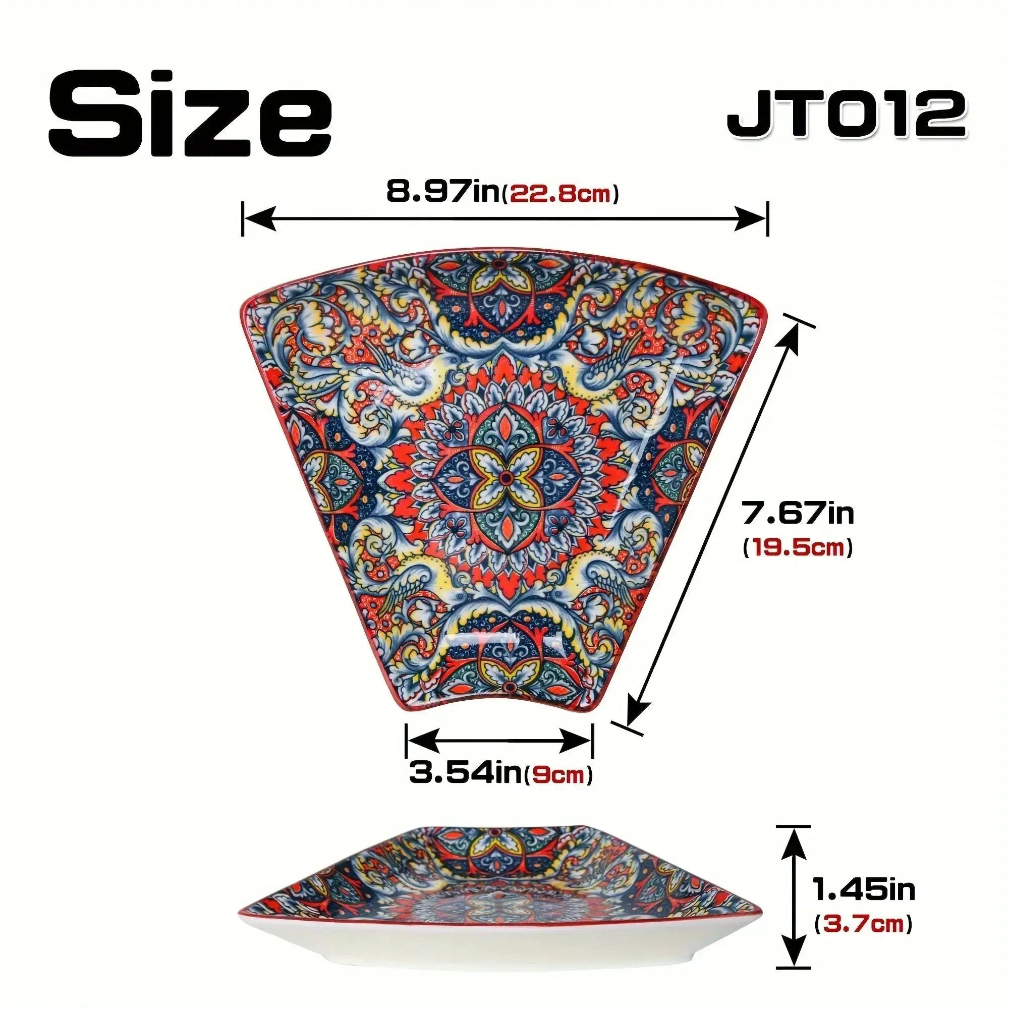 Serving Platter - Lacquered Ceramic Tiered by House Of Avana