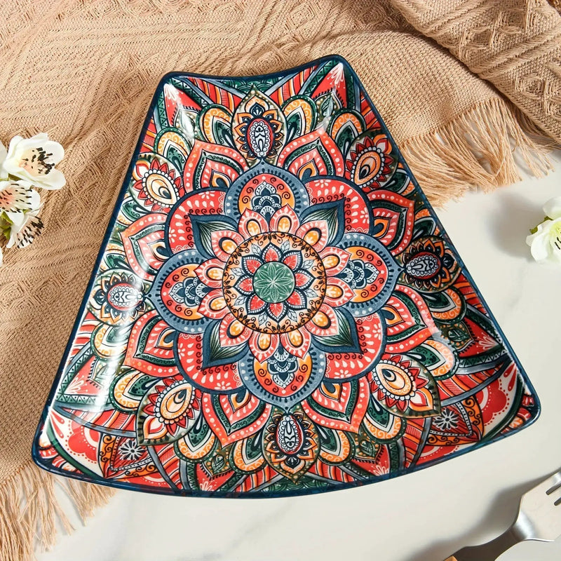Serving Platter - Lacquered Ceramic Tiered by House Of Avana