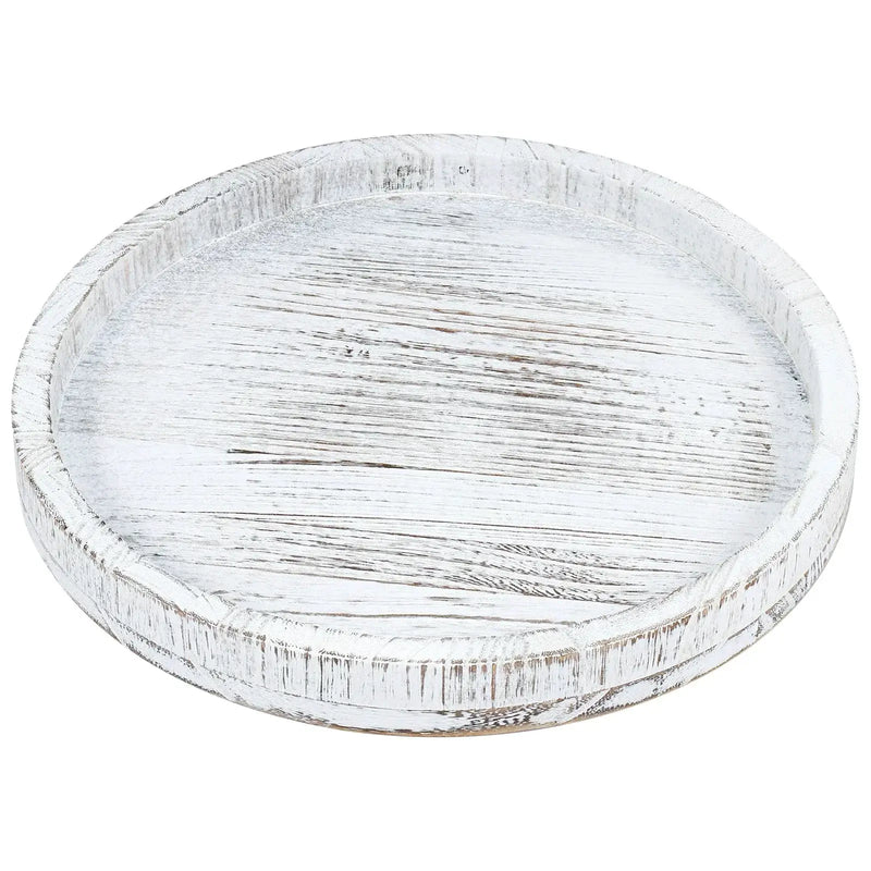 Serving Platter - Retro Wooden Round 30cm by House Of Avana