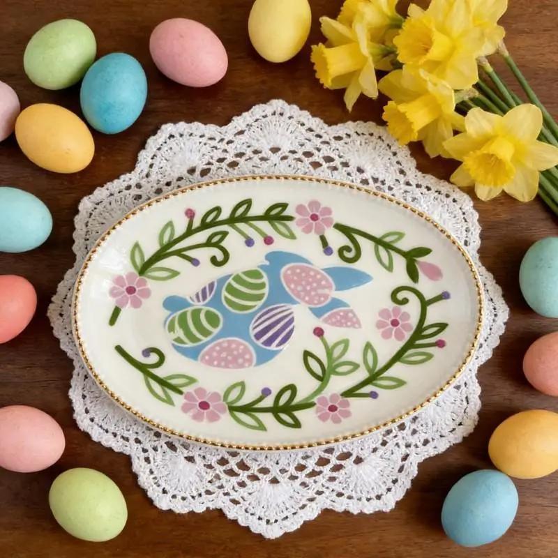 Serving Tray - Decorative Ceramic Small by House Of Avana