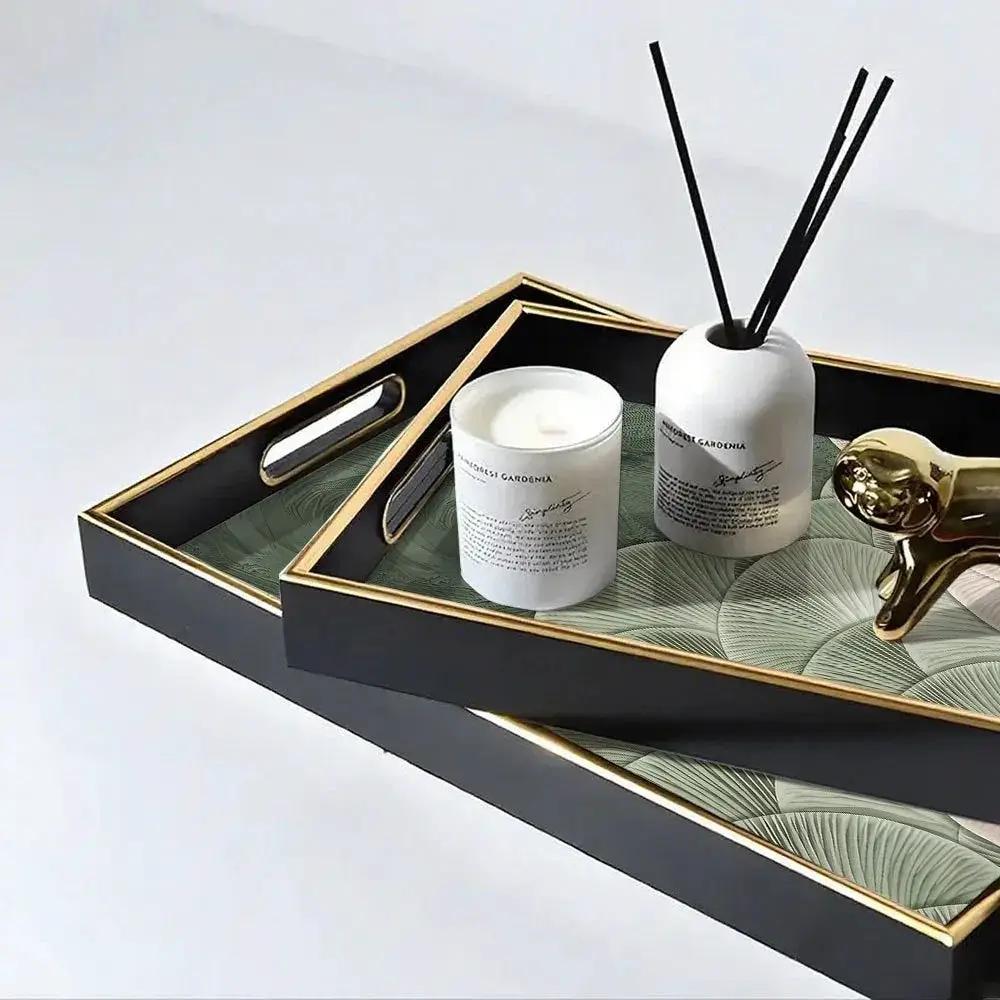 Serving Tray - Heat Resistant Ceramic Green by House Of Avana