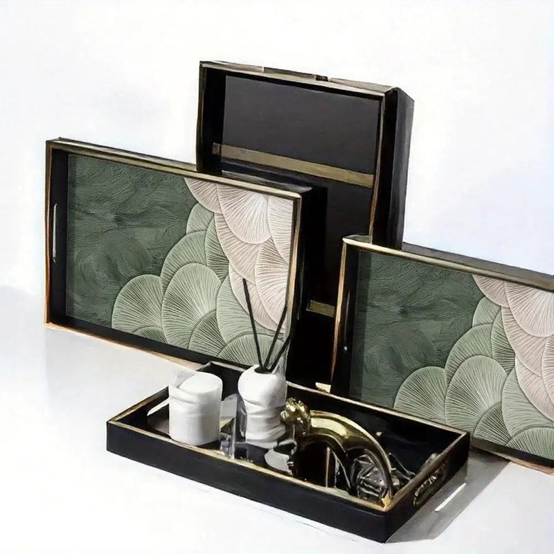 Serving Tray - Heat Resistant Ceramic Green by House Of Avana