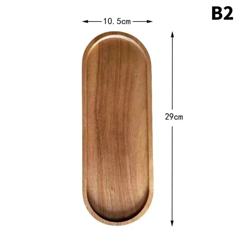 Serving Tray - Natural Wooden Oval by House Of Avana