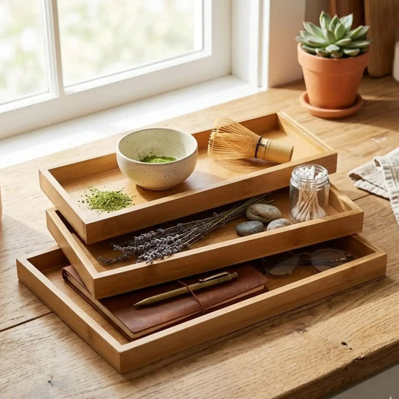 Serving Tray - Organizer White Bathroom by House Of Avana