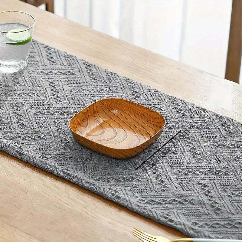 Serving Tray - Washable Plastic Striped by House Of Avana
