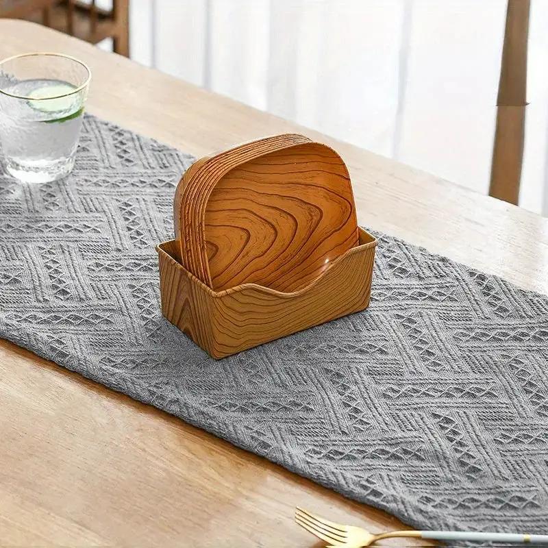 Serving Tray - Washable Plastic Striped by House Of Avana