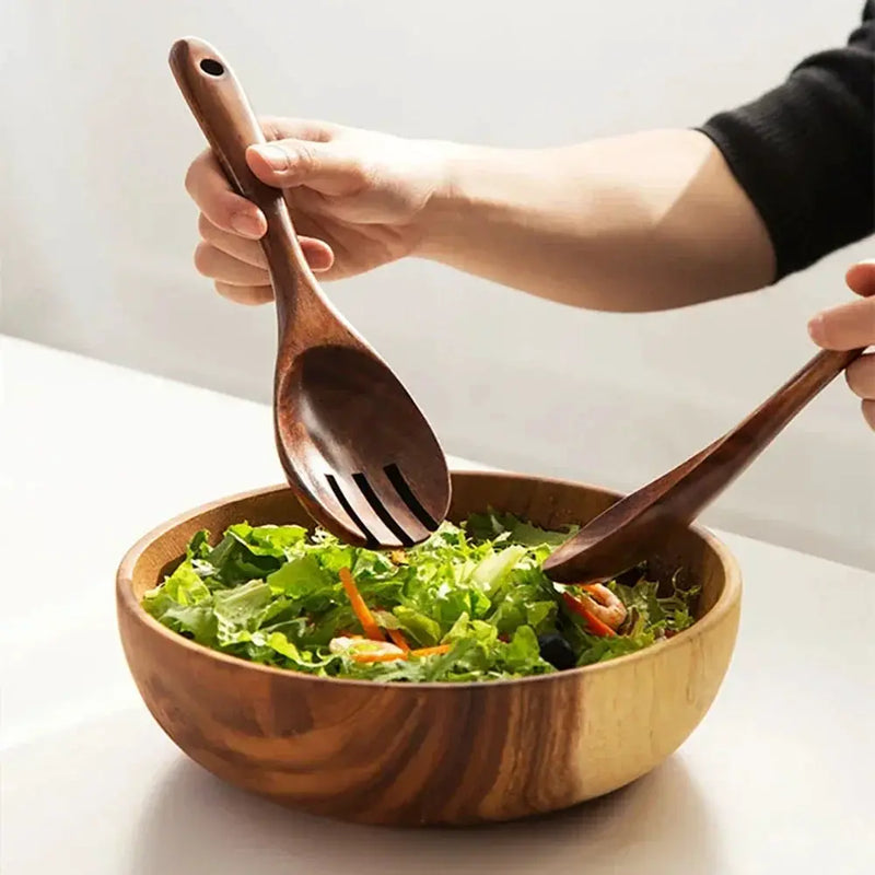 Serving Utensil - Japanese Style Wooden Set by House Of Avana