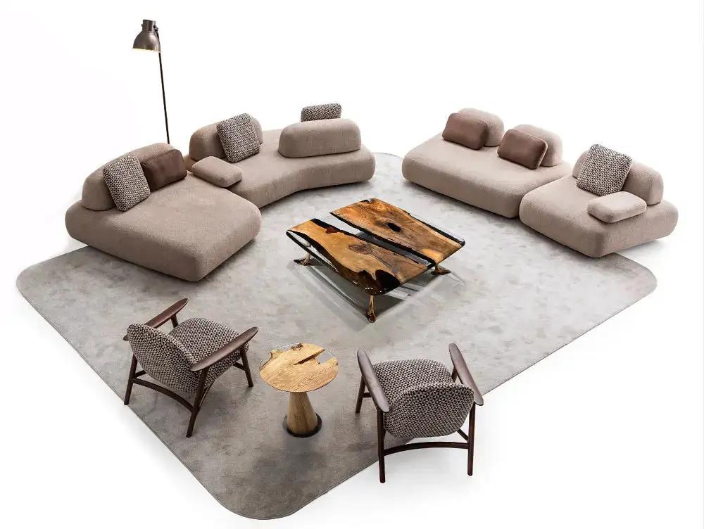 Luxury Epoxy Resin River Walnut Coffee Table | Osso Collection, photo 8 of 16