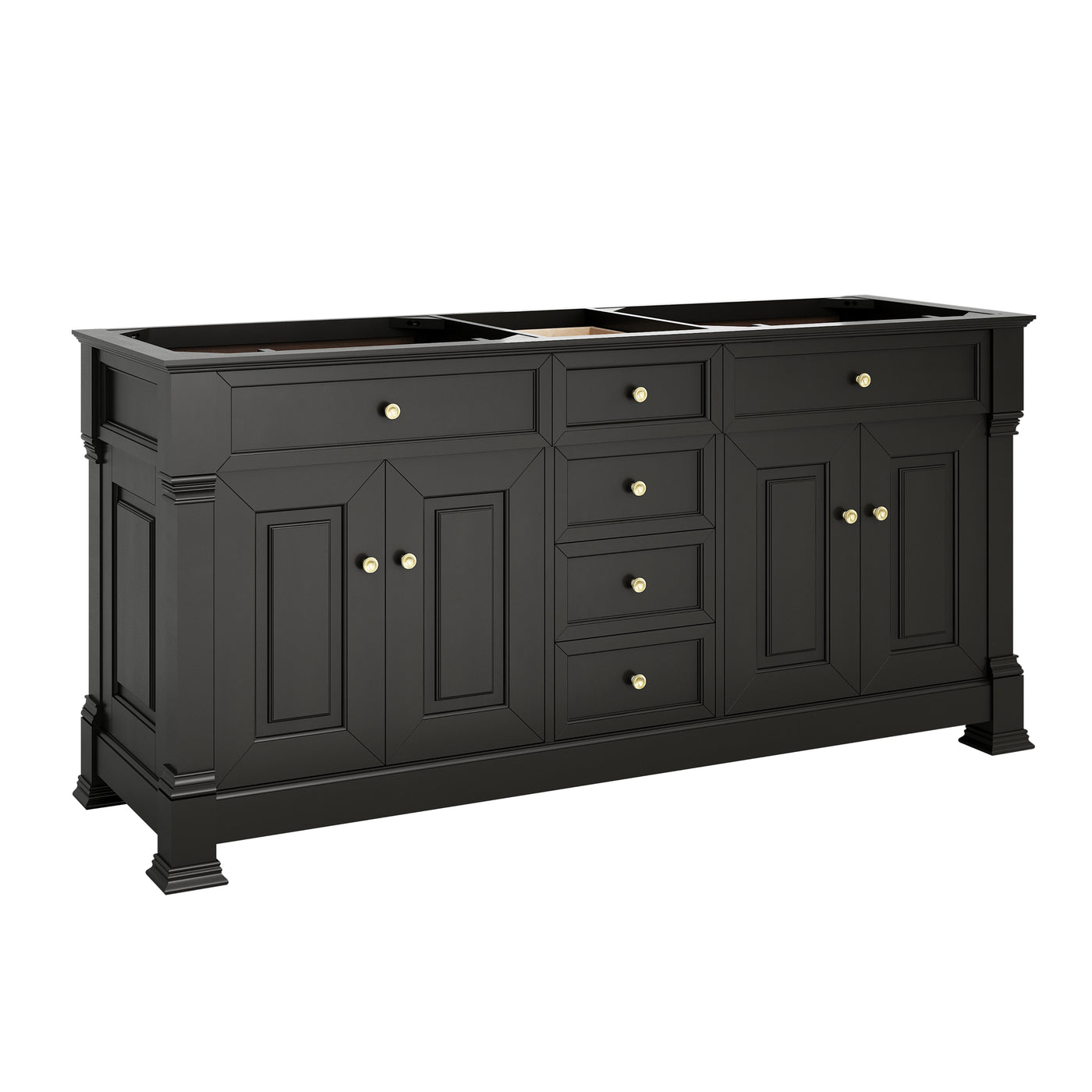 James Martin Brookfield 72" Double Bathroom Vanity, Black Onyx, view 17