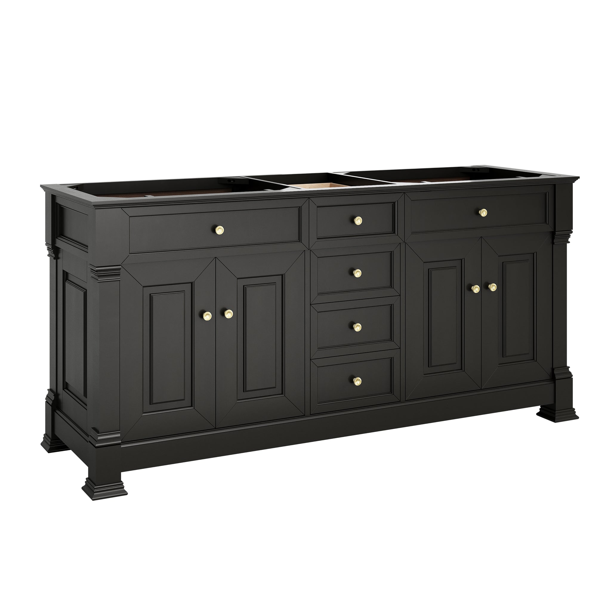 James Martin Brookfield 72" Double Bathroom Vanity, Black Onyx, view 17
