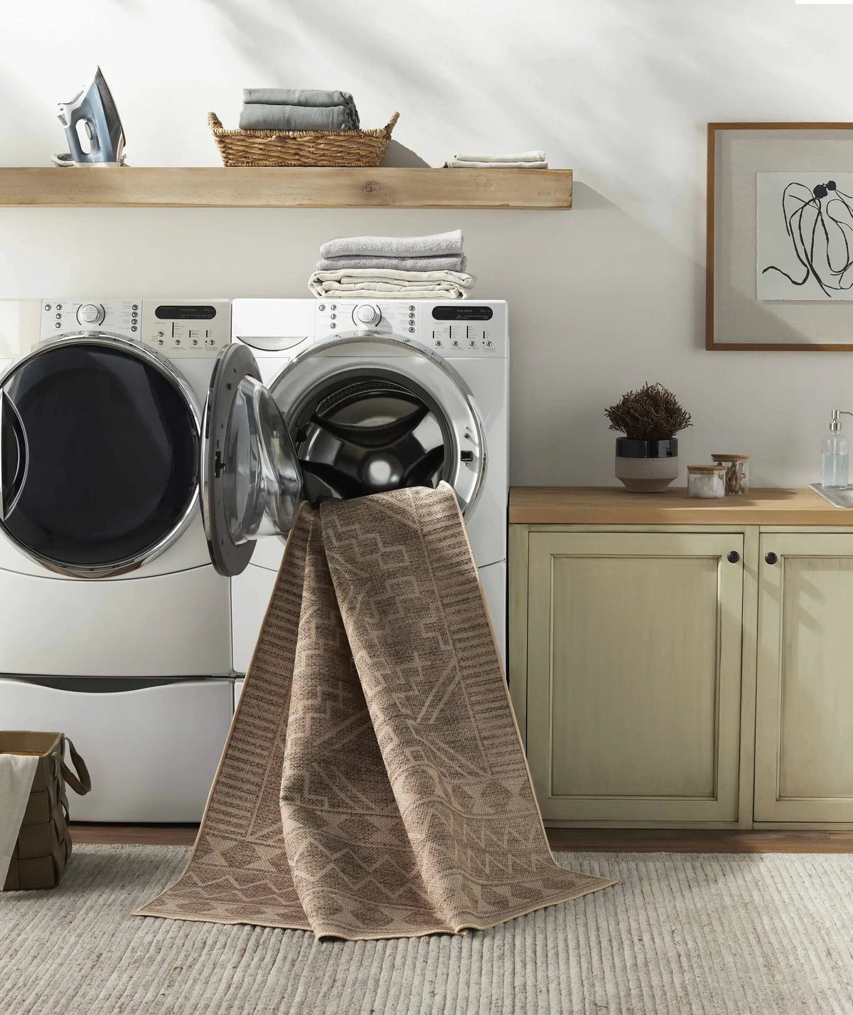 Halle Beige Washable Area Rug - Clearance, photo 10 of 15