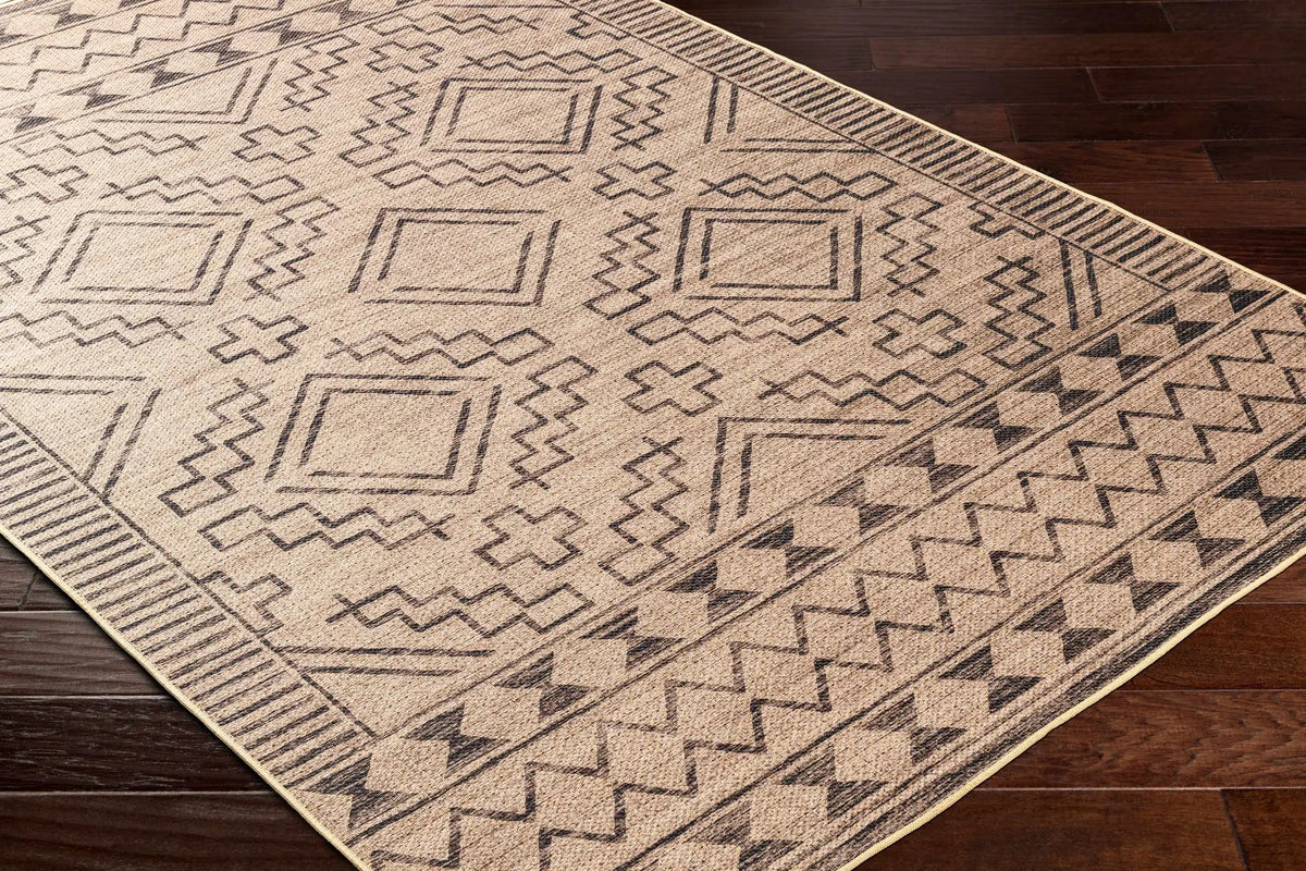 Halle Tan & Black Washable Area Rug - Clearance, photo 3 of 8