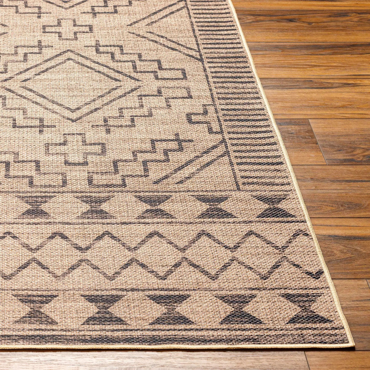 Halle Tan & Black Washable Area Rug - Clearance, photo 4 of 8