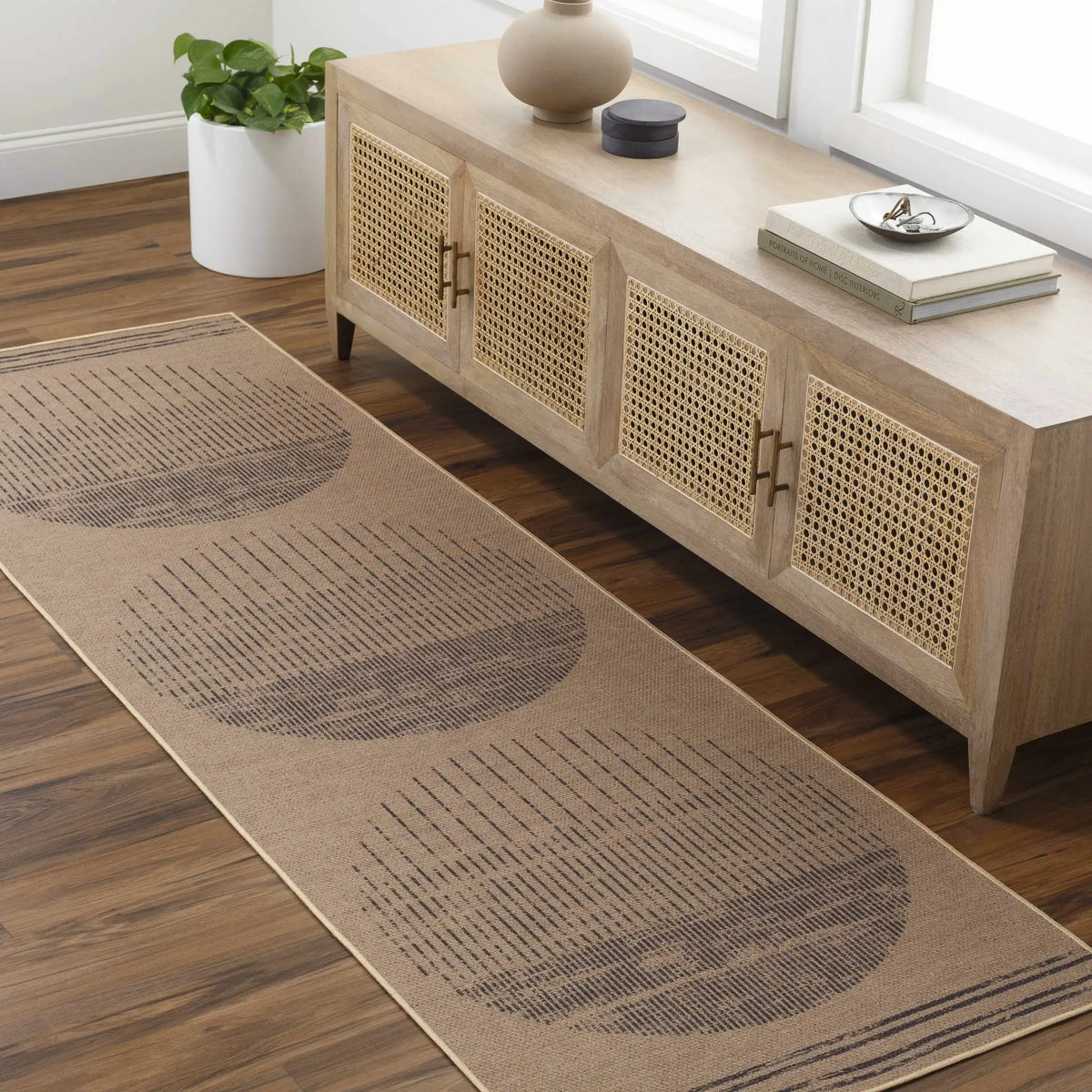 Yuki Washable Area Rug - Clearance, installed in a room