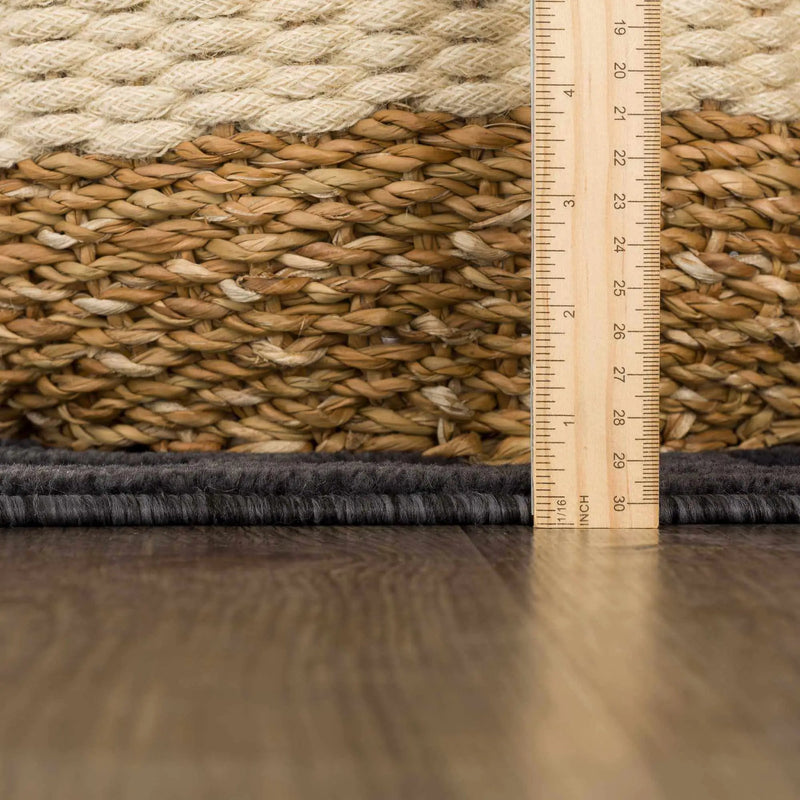 Nuri Black Outdoor Rug - Clearance by Boutique Rugs