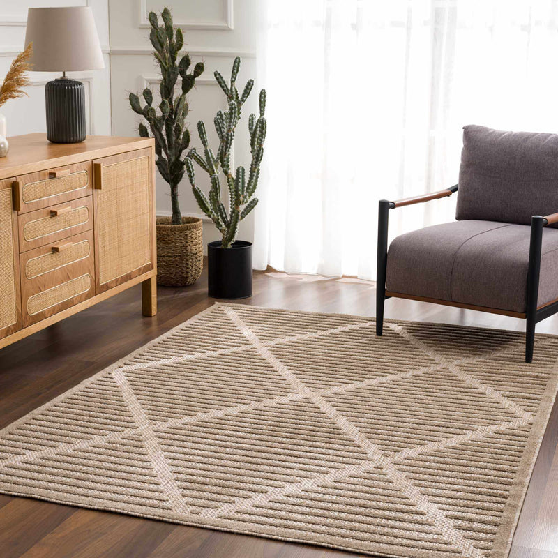 Anah Tan Outdoor Rug - Clearance by Boutique Rugs