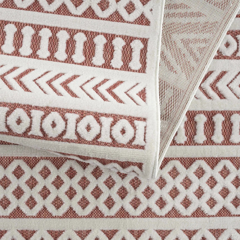 Jove Orange Outdoor Rug - Clearance by Boutique Rugs