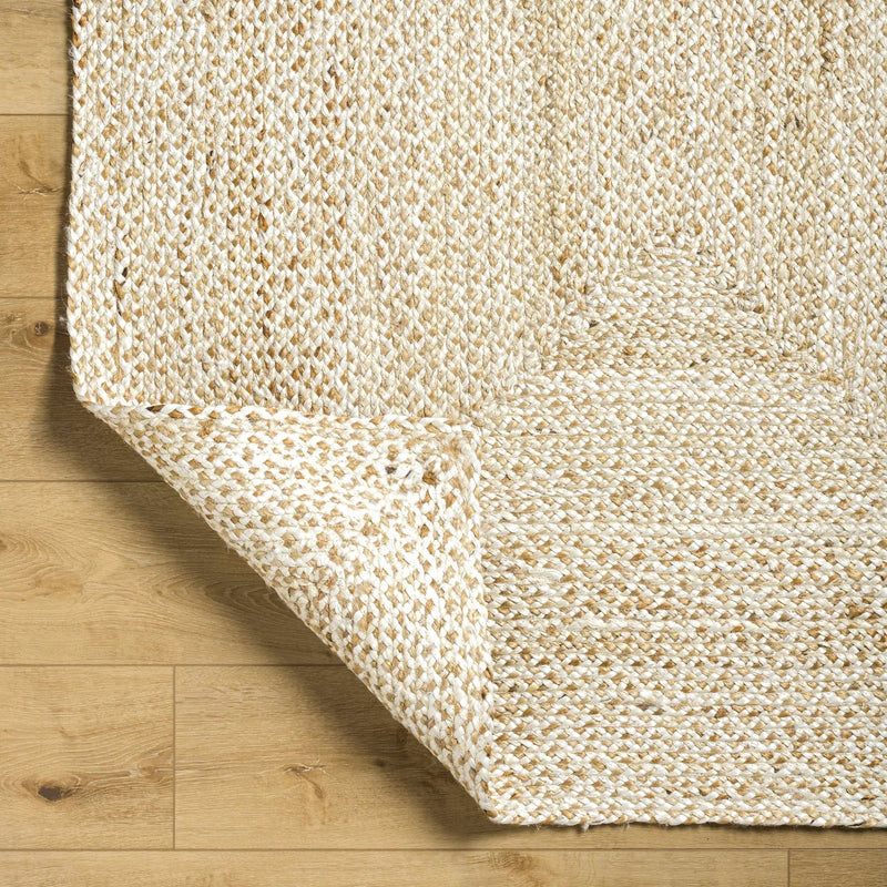 Elkie Cream Jute Area Rug - Clearance by Boutique Rugs