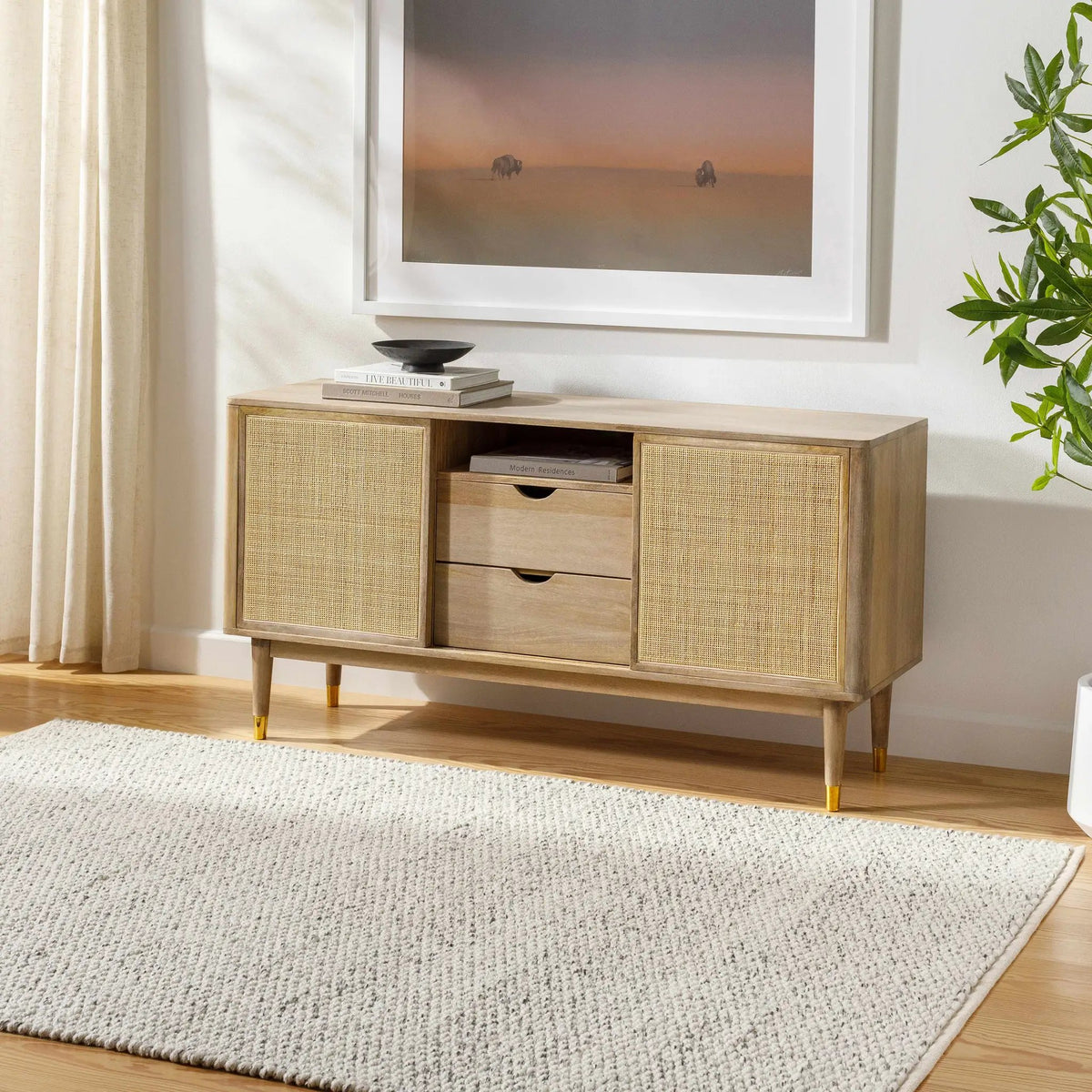 Gilad Area Rug - Clearance, installed in a room