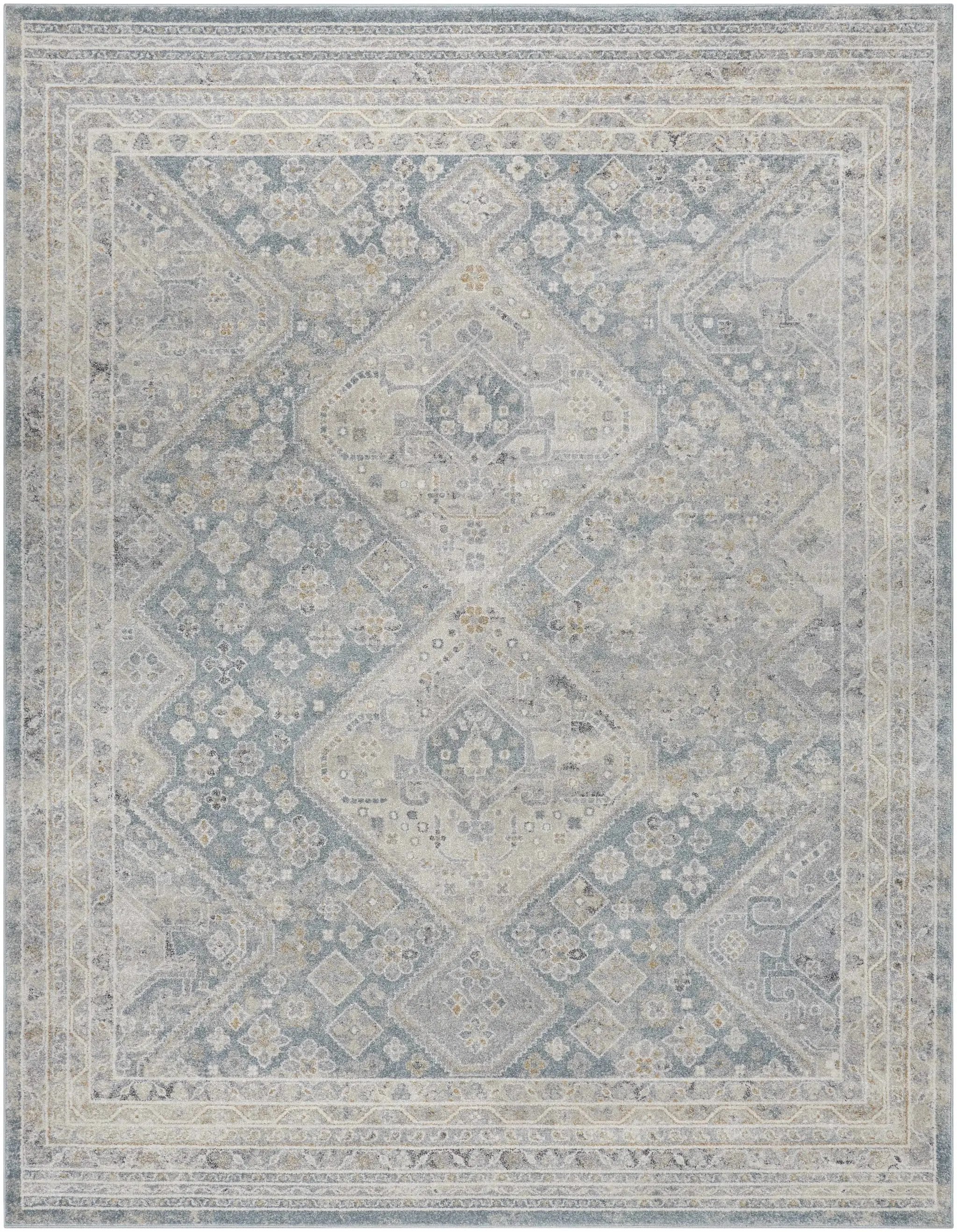 Sagen Blue Medallion Area Rug - Clearance by Boutique Rugs